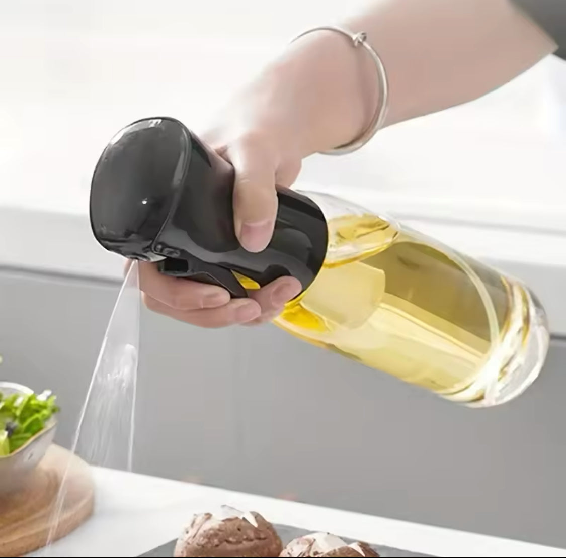 200/300 ml Öl spray Olivenöl Sprüh flasche Küche Kochsender Camping Backen Essig Sojasauce Sprüh behälter